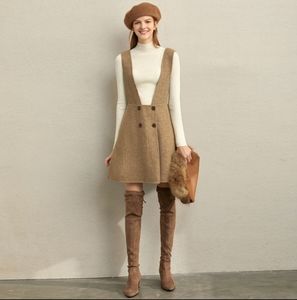 Wool vest dress